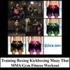 Pantaloncini Fiamma Rosso Fuoco Blu Stampa 3D Allenamento Muay Thai Kickboxing Pugilato MMA Unisex Palestra Fitness Allenamento Asciugatura Rapida Vita Elastica