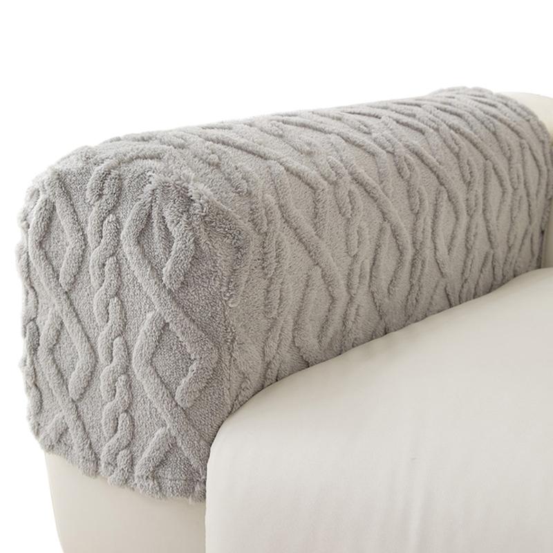 Premium Plush Sofa Arm Cover Stretchy Slipcover For Home Decors Protects Against Stains And Damage Easy Machine Wash Care