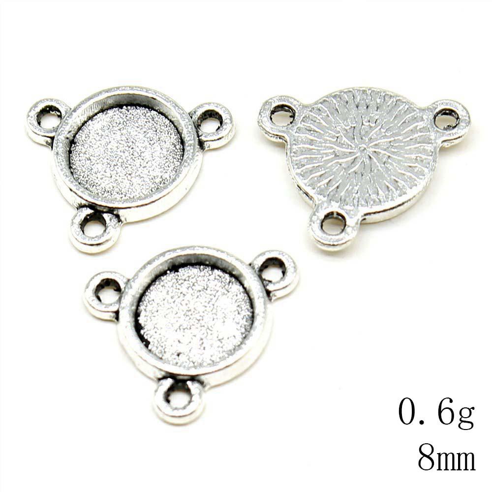 NewArrivals Accessories Jewelry Three-Hole Multi Size Glass Cabochon Base Setting Tray Accessories Parts Souvenir Men's Accessories