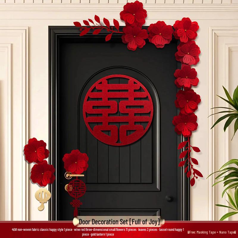 3D Doppel-Glück Hochzeitslaternen zur Dekoration - Hängende Ornamente für Hochzeitszimmer, Wohnzimmerdecke, Seite von Braut & Bräutigam.