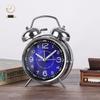 High-End Luminous Metal Ringing Alarm Clock with Sweep Second Timer for Bedroom.
