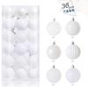 36 Pcs Christmas Ball Ornaments Set for Hanging Holiday Tree and Home Decorations