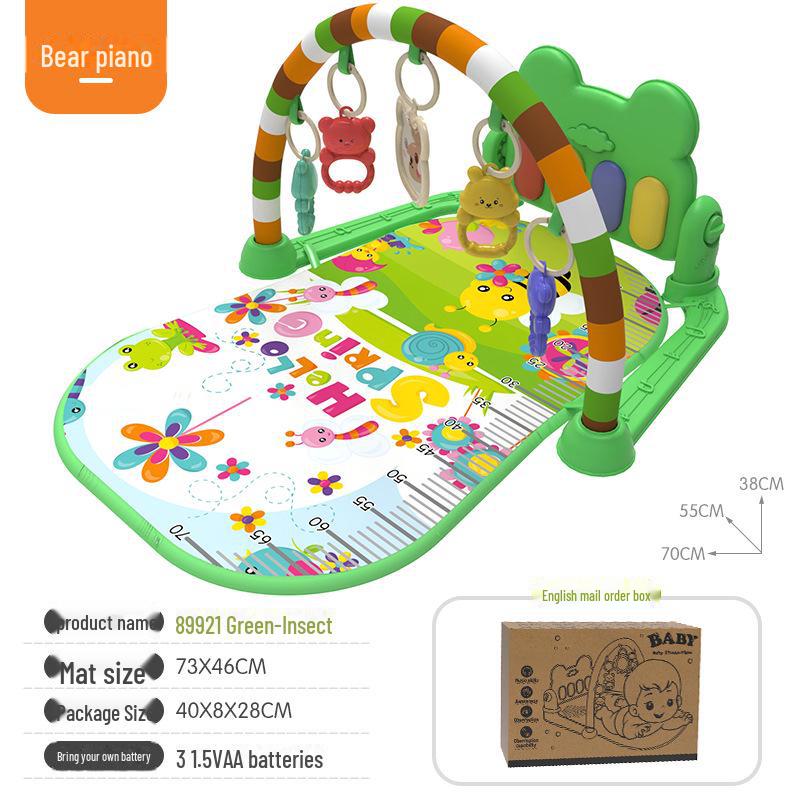 Baby Fitness Rack Music Play Mat with Piano and Drum Features