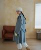 Themilui Koma Cape Hooded Handmade Coat (Sky Blue)