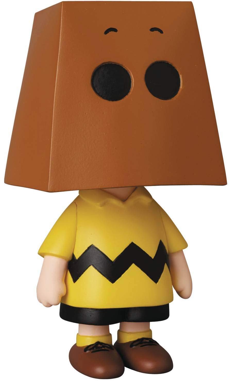 

UDF Ultra Detail Figure 490 PEANUTS Series 10 Charlie Brown Grocery Bag approximately 95mm fully assembled figure No. Version, tall, pre-painted,