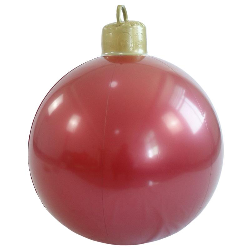 

1 шт. рождественские украшения для патио подвесные ПВХ однотонные рождественские шары большого размера 60cm вино красного