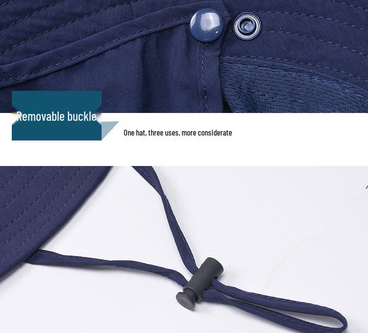 Unisex Quick-Dry Sunscreen Fishing Hat with Breathable Face Cover 9073