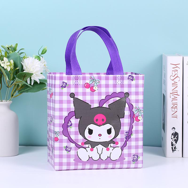 Cross-Border Explosion Sanrio Cartoon Student Tote Bag, Creative Non-Woven Shopping Bag