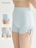 Women's High-Waisted Ballet Yoga Shorts, Three-Quarter Length, Butt-Lifting, Drawstring for Sleek Legs.