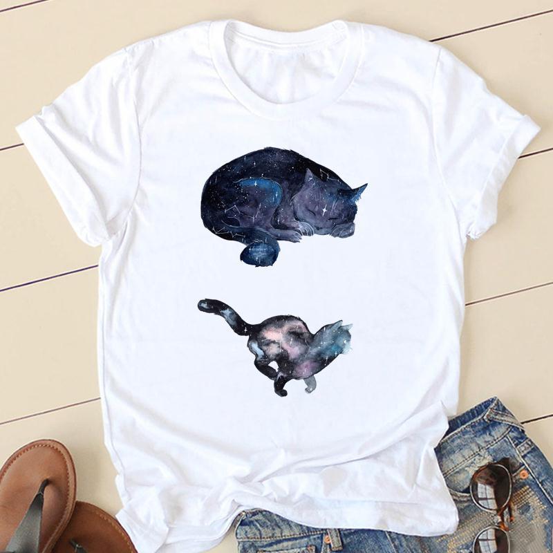 GMXIA женские модные повседневные летние весенние однотонные футболки с круглым вырезом — фото 22