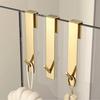 Goldener Duschkopfhalter Glas Türhalter, Rahmenloser Glas Türhalter für Badezimmer, Duschtür