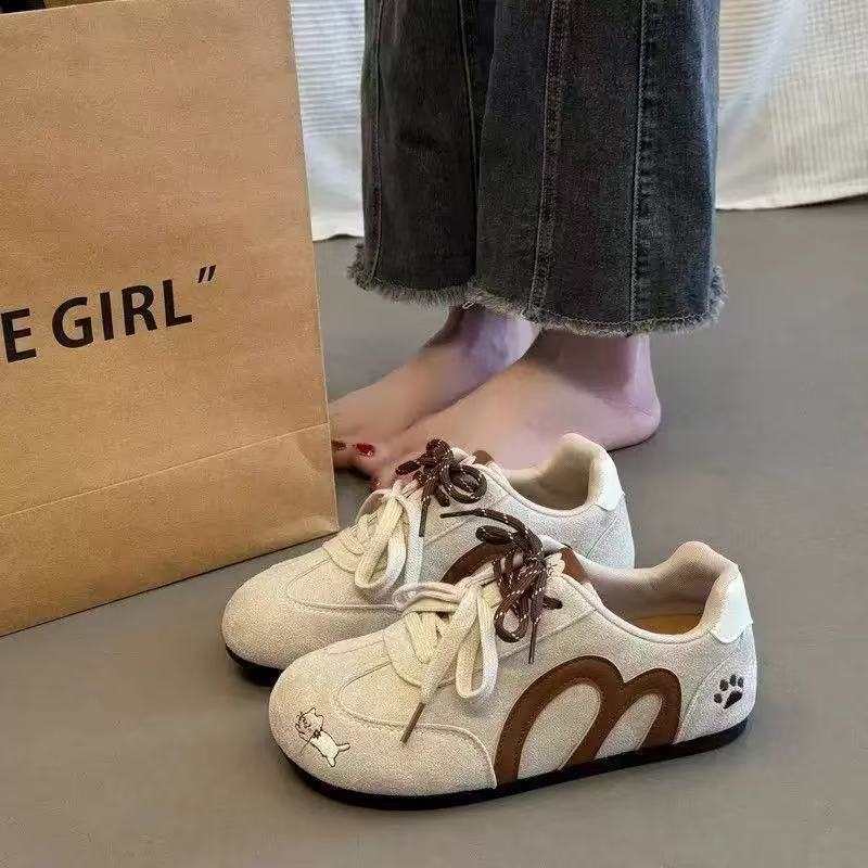 Wear-resistant cat claws casual moral training inner height increase spring student soft-soled non-slip women's shoes