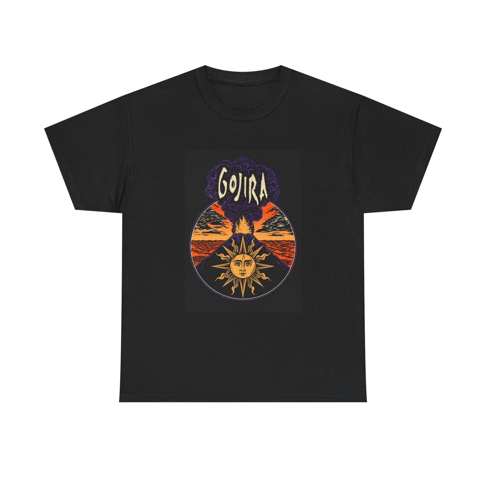 Футболка Gojira Рок-группа Винтажный Мерч Солнце Унисекс Тяжелый Хлопок L
