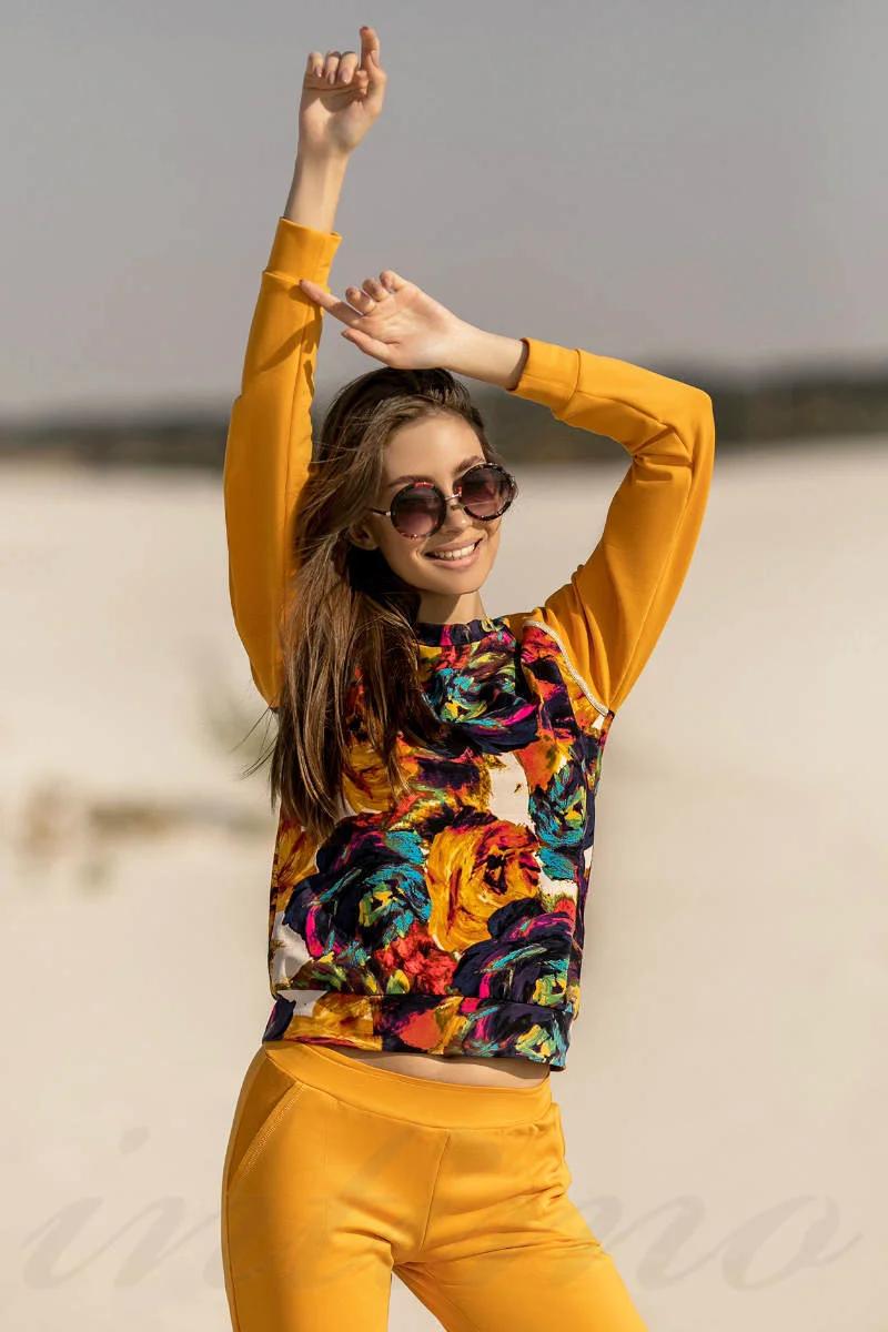 

Світшот Ora (69549) 48(XL) різнокольорові кольору