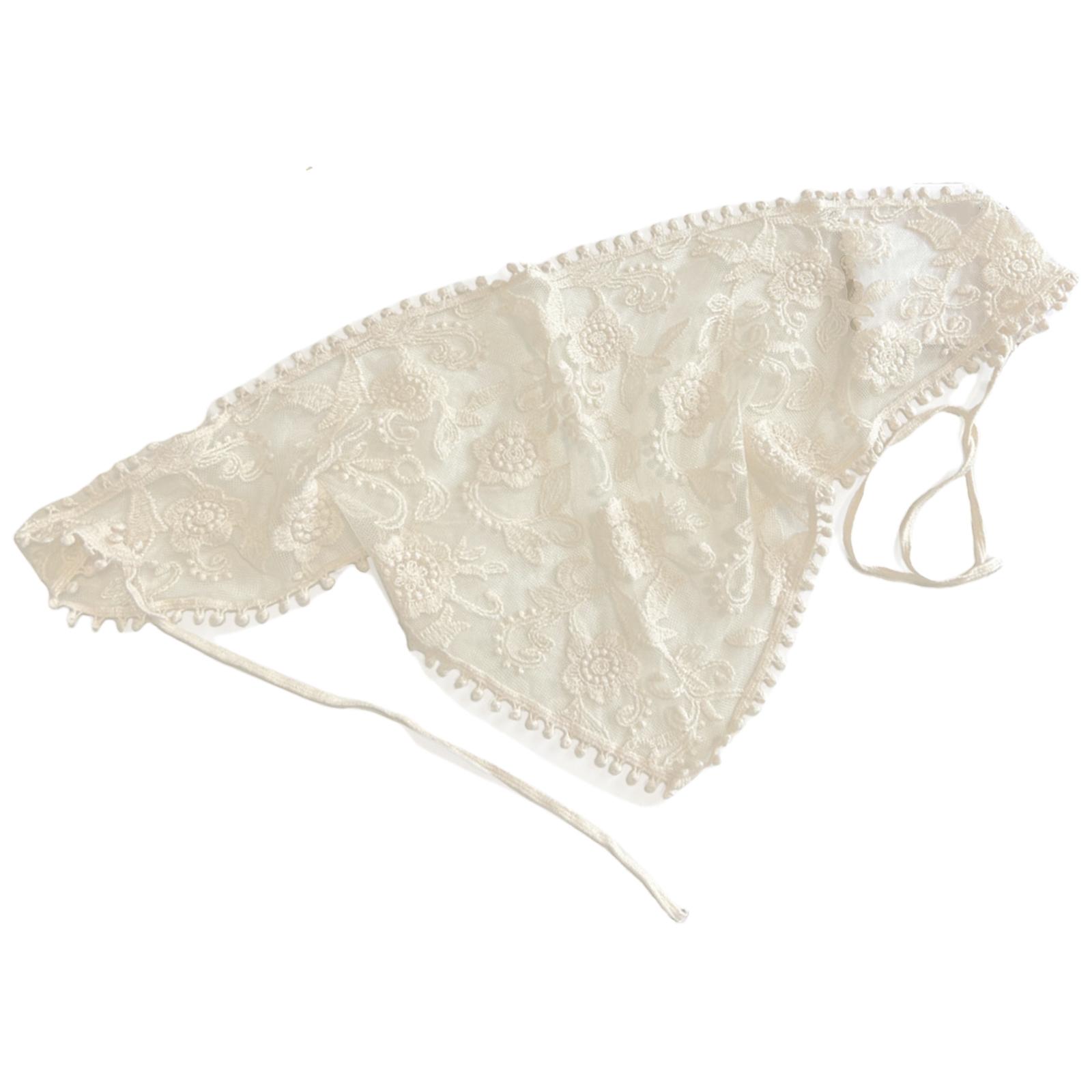 

Элегантный французский фермерский стиль кружевной треугольный платок Стильный шарф Повязка на голову Корейская мода Повязка для волос для женщин и девушек 2