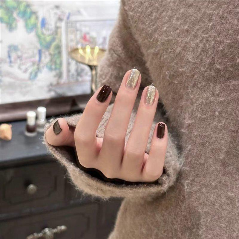 Best-Selling No-Bake Peel-Off Cherry Red Korean-Style Elegant Nail Polish