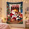 Christmas Printed Tapestry Wall Hanging For Bedroom Living Room Wall Decor Holiday Gift