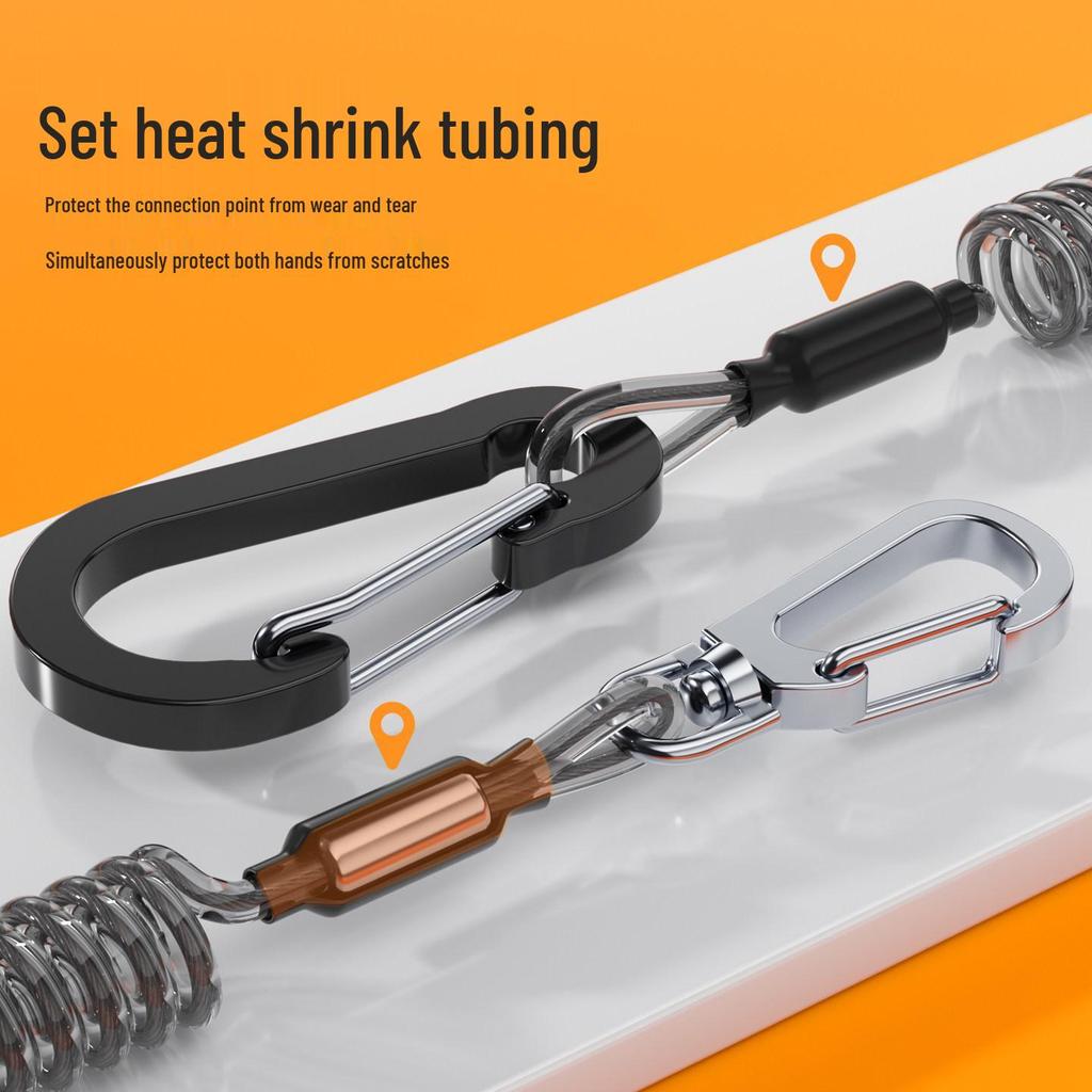 Keye Retractable Fishing Lanyard - Anti-Lost & Anti-Detachment Pull Rope Keychain