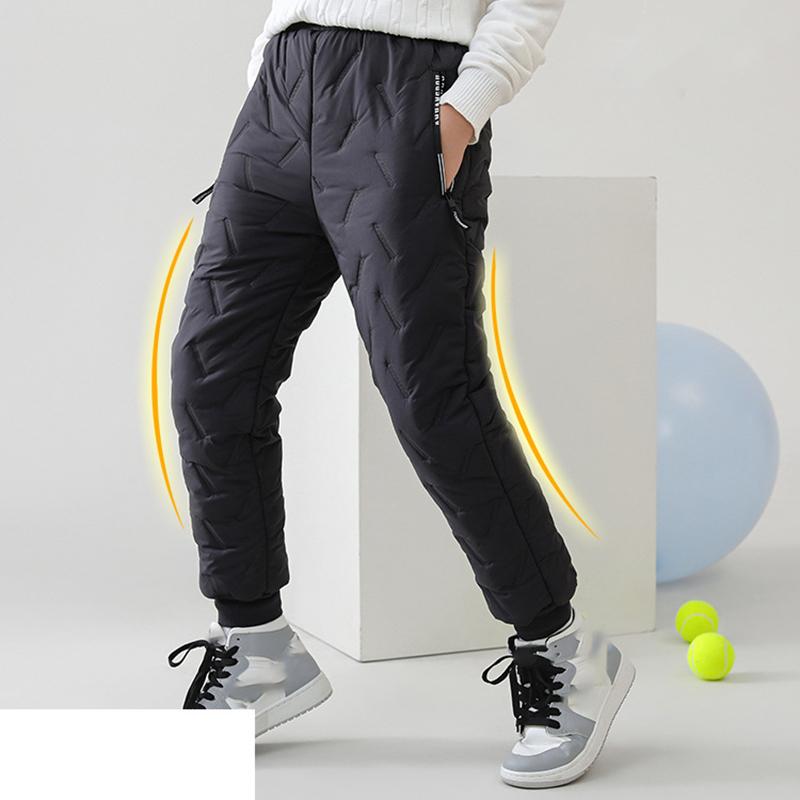 Barnebomullsbukser Vintergutter Tykkede bukser Bomull Lamull Varme bomullsbukser Gutteplysj uformelle bukser