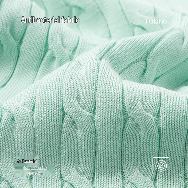 Navigare Women's Antibacterial Short Sleeve Cable Knit Cardigan