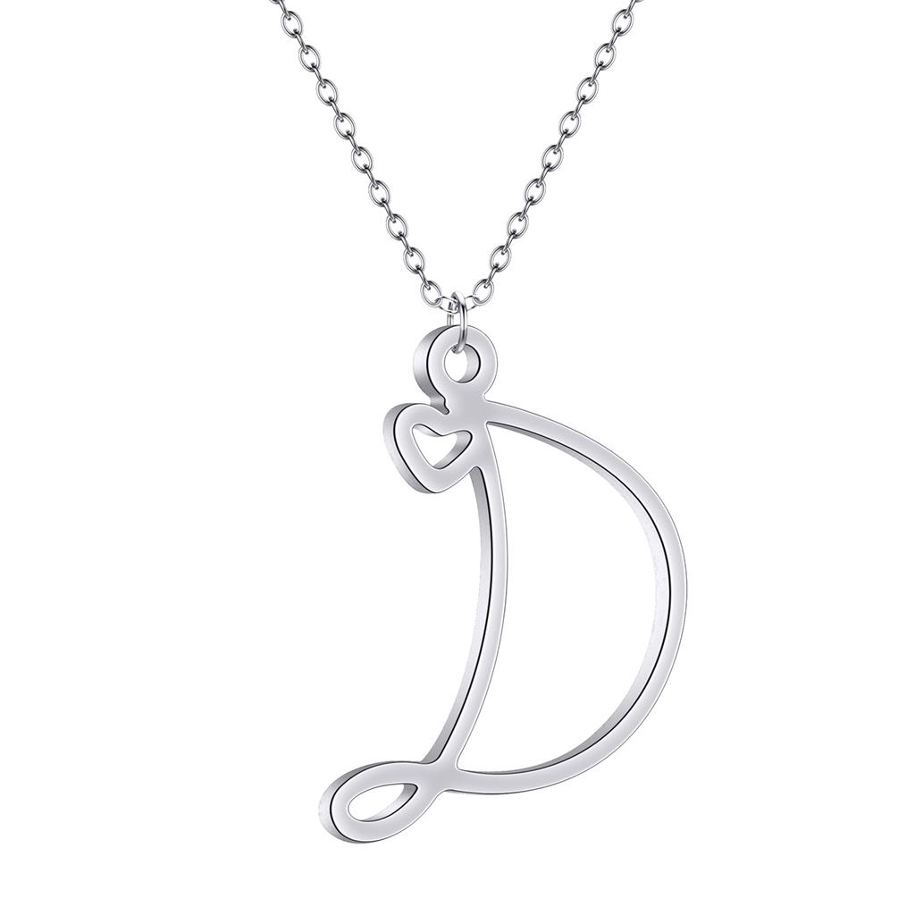 Kinitial Dainty Initial Letter Necklaces For Women Minimalist Stainless Steel Initial Necklace Femme Wedding Jewelry Gift