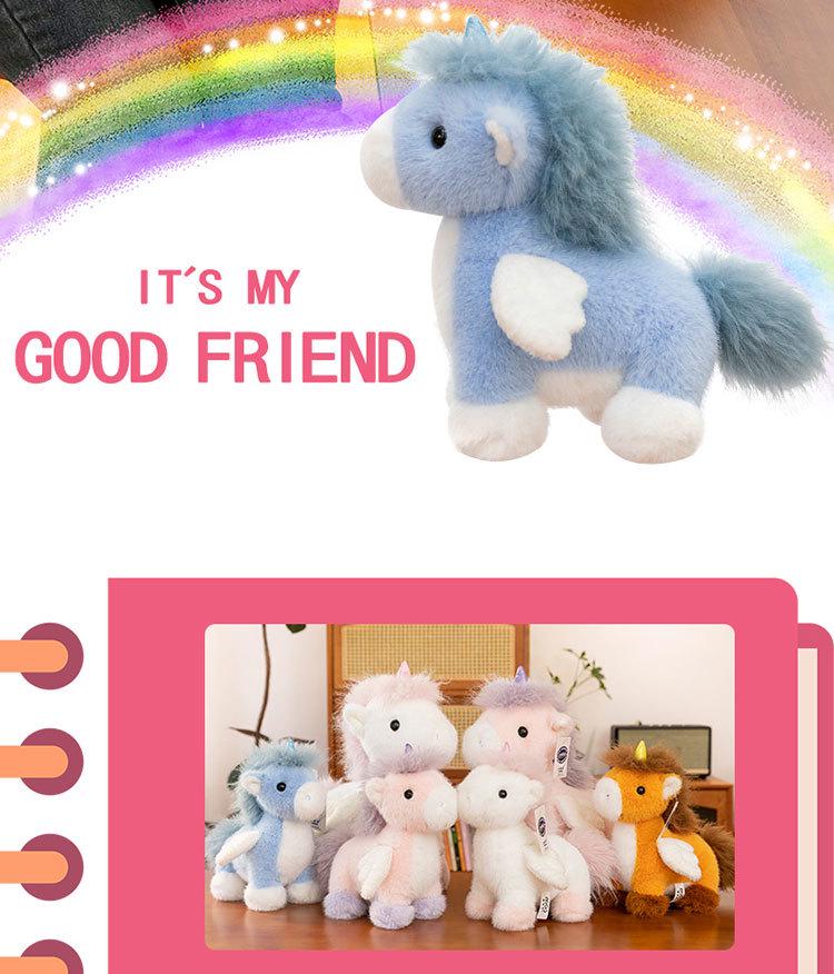 Nicole Pony Plush Doll: Cute Mustang Figurine and Sleeping Pillow for Kids