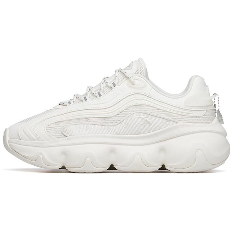 New ANTA Life Collection Chunky Sneakers Women's Low top Ivory White/Silver 922228896-1