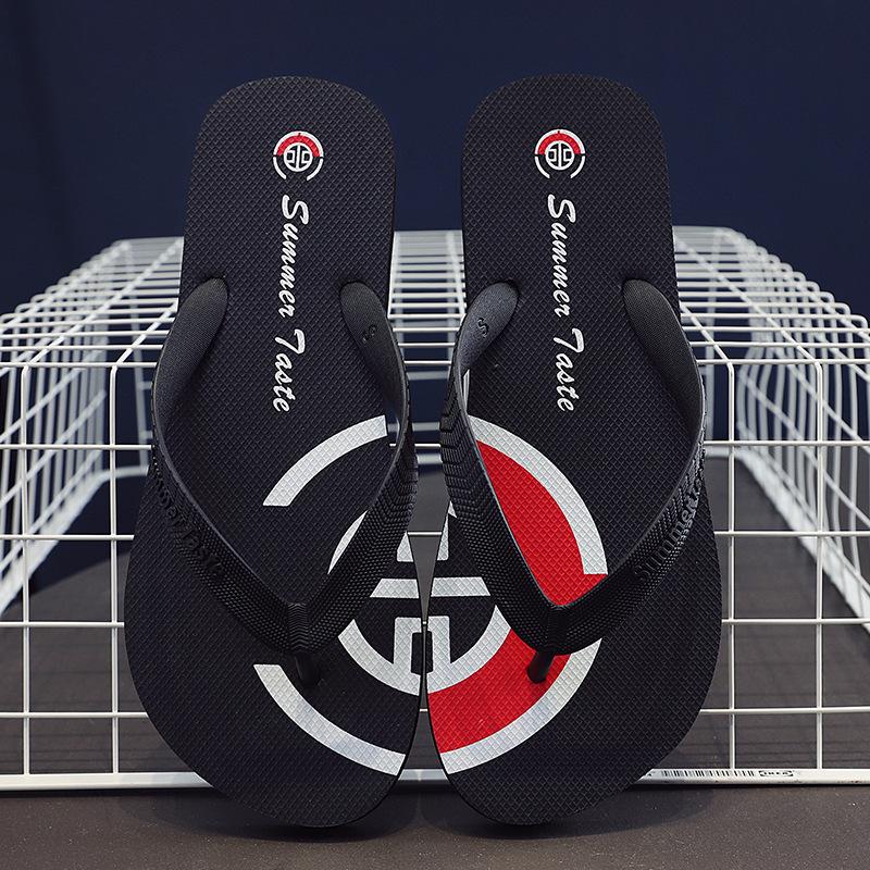 Slippers men's new outdoor pinch men's non-slip personalized sandals Guochao flip-flops trend wearing beach shoes