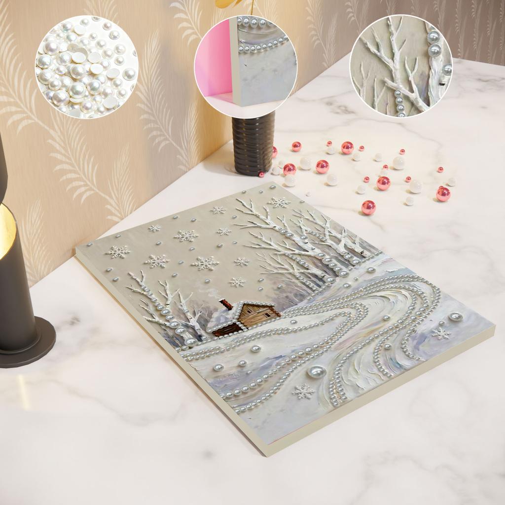 DIY Pearl Painting Kit for Adults Beginners Home Wall Decor Pearl Painting Art Kits With Frame 30x40cm