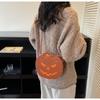 Niche bag women's autumn and winter new casual funny Halloween pumpkin head cartoon shoulder messenger bag