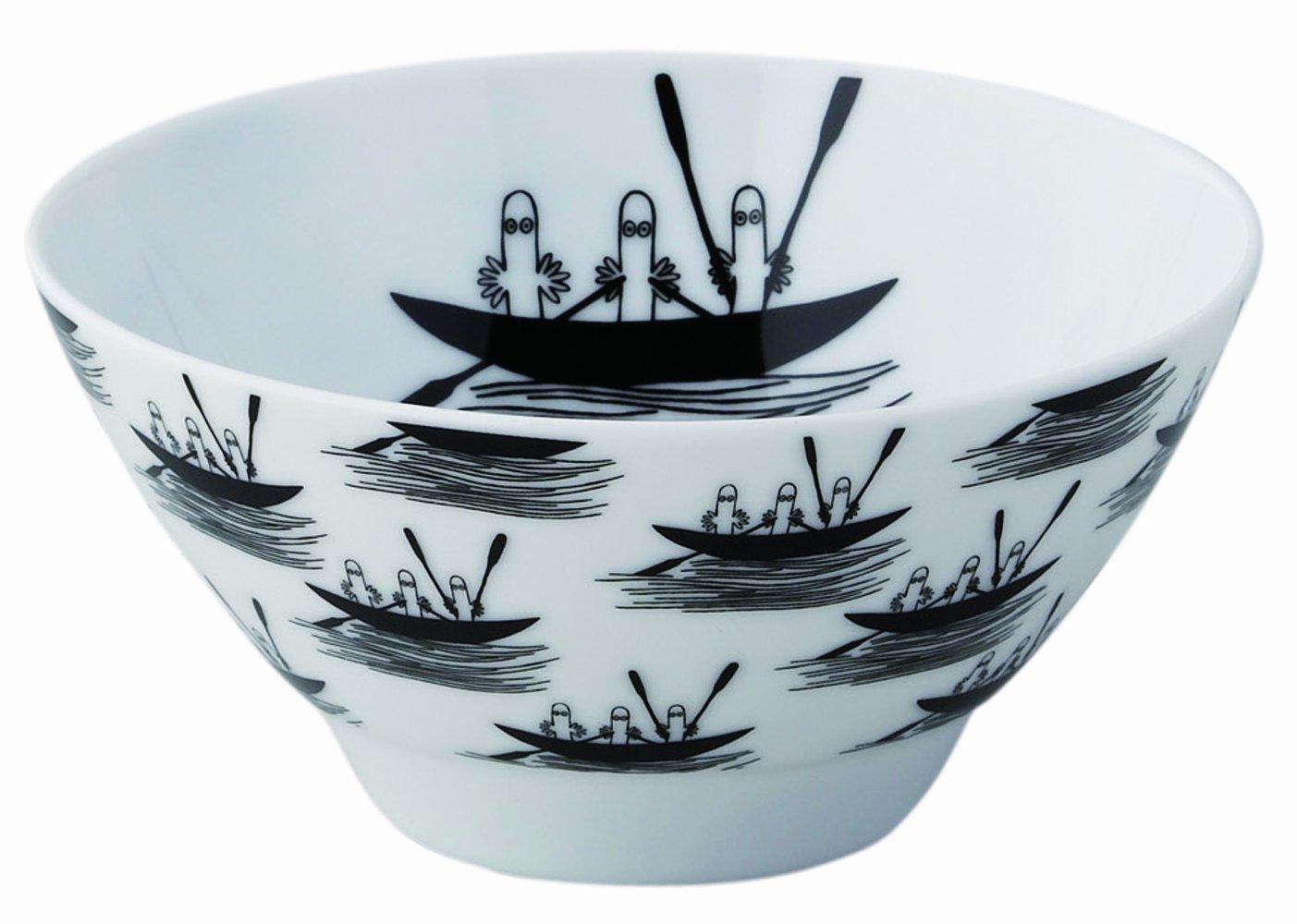 

MOOMIN Rice Hattifattener Microwave and Dishwasher Moomin Nordic Day Wedding Made in Bob Foundation Bowl, Large, Design, Safe, Merchandise, Style, чёрный