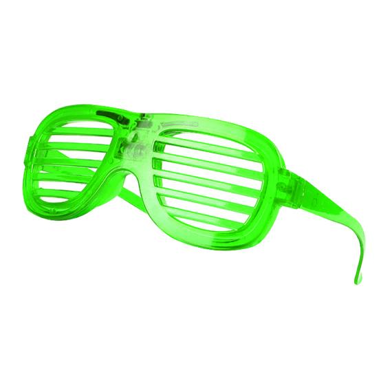 EL Wire Light Up Flashing Shutter Glasses Shades Eyewear Toy Party Concert Props