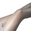 Perlglänzende feine Strumpfhose, hautfarbene dünne Unterziehsocken, reißfeste Zigeunersterne, reines Verlangen nackte Beine Artefakt, sexy schwarze Seide
