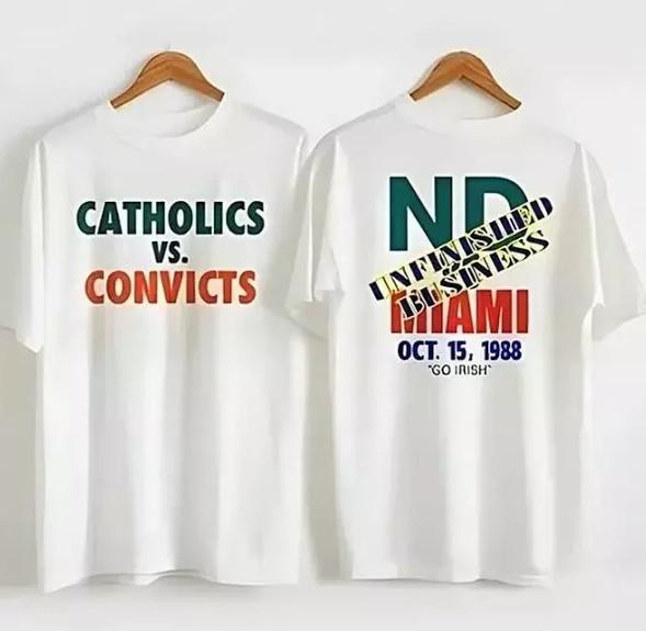 Catholics Vs Convicts Vintage 1988 T-Shirt S