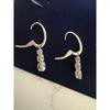 Used SWAROVSKI Swarovski earrings 3 stones