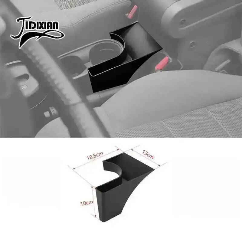 JIDIXIAN fit for Jeep Wrangler JK 2007 2008 2009 2010 Car Gear Shift Handbrake Storage Box Stowing Tidying Interior Accessories C1