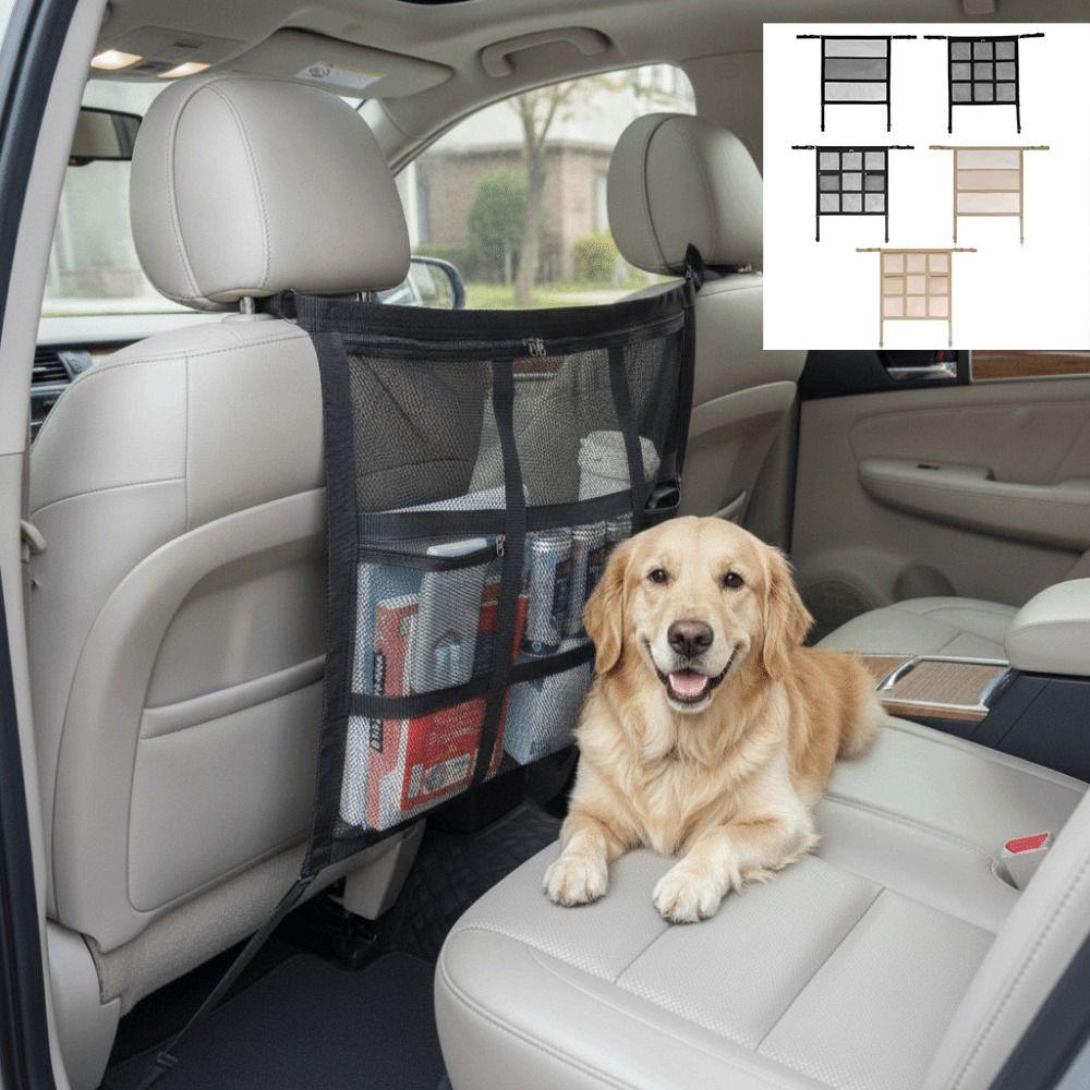 Sturdy Durable Car Storage Net Elastic Edge Car Seat Protective Net Car Pet Barrier Trunk Seat