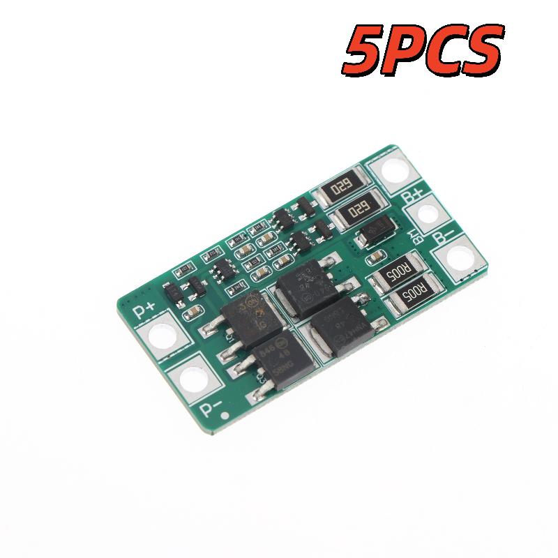 LiFePO4 2S 6.4V 7.4V BMS Board 10A Current Balancing Module for E Bike Packs DIY Power Banks Solar Storage Applications