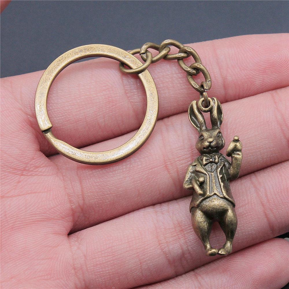 Poultry Farm Chicken Rooster Keychain for Men High Quality Initial New Year Gift Hip Hop Bag Accessory
