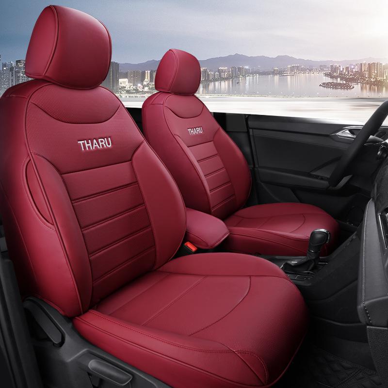 Volkswagen Tharu Four-Season Universal Leather Seat Covers - Wear-Resistant, Full Coverage for 5-Seaters