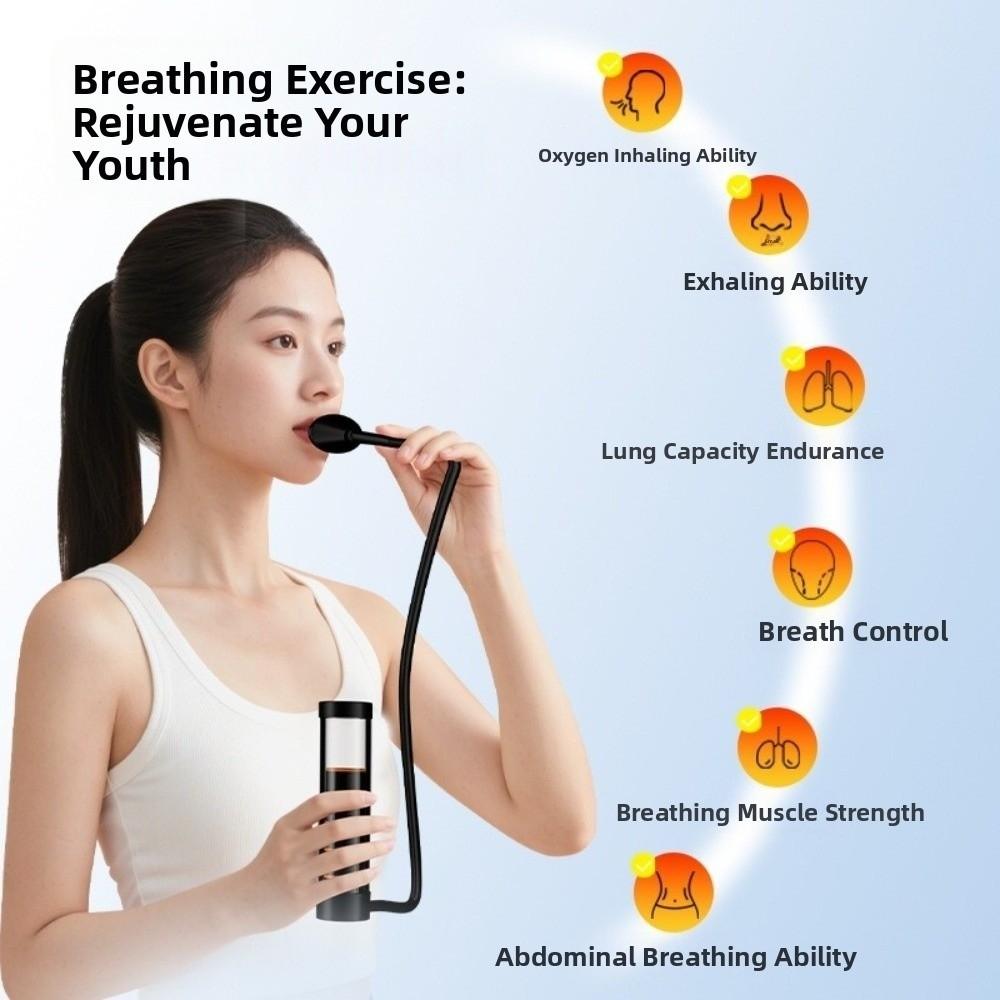 Lung Respirator Breathing Dumbbell Muscle Trainer Lung Capacity Trainer  Fitness