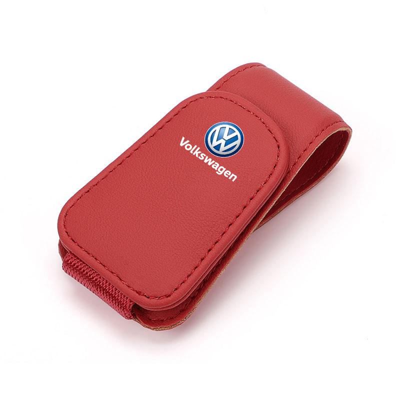 

2026 Hot For Volkswagen VW Car Sun Visor Glasses Clip Sunglasses Ticket Card Storage Clamp For VW GTI Polo Golf Passat CC Tiguan