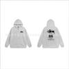 Hooded Zip-Up Sweatshirt Men Women Letter Print Loose Fit Casual Streetwear