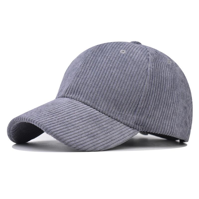 Neue thermische Baseballkappe, Cord-Baseballkappe Koreanische Version vielseitige karierte kältefeste Kappe