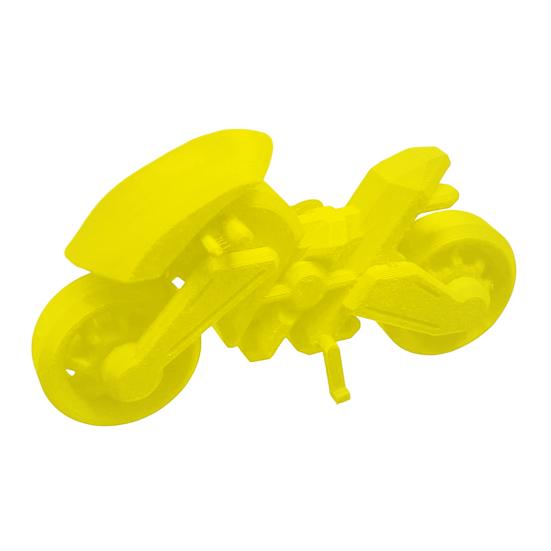 

3D Printed Motorcycle Figurine Movable Wheels Mini Desktop Ornament Sci-Fi Design Stress Relief Toy Creative Gift for Friends Home Office Decor золотистий