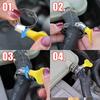 100/10pcs Adjustable Stainless Steel Hose Clamp with Plastic Handle for Gas Fuel Tube Water Pipe Faucet Fasteners Sealing Clamps