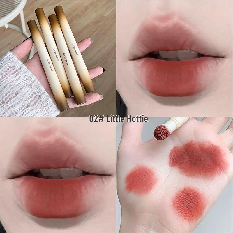 

GOGO Bear Fluffy Mist Velvet Matte Long-lasting Lipstick - Natural Look and Whitening Pigmented Lip Cream. 2g
