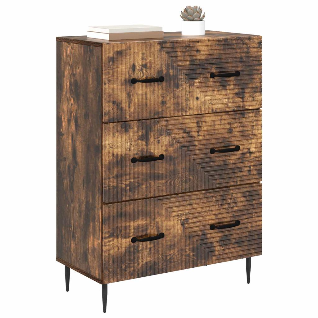 Drawer Cabinet Smoked Oak 66 x 34.5 x 89.5 cm