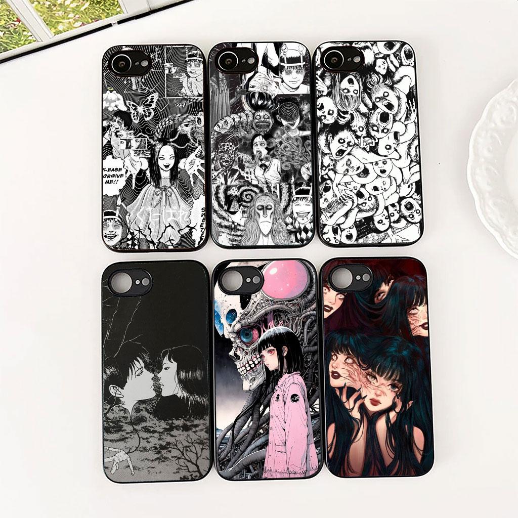 Serietidningar Junji Tomie Ito Kollektion Silikon Mobilskal till Apple iPhone 17 Air 12 13 Pro Max Mini ProMax 7 + 8 Plus Mjukt Skal