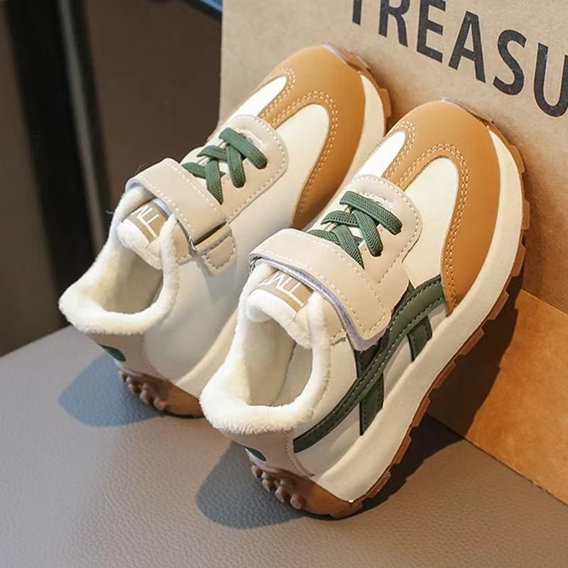 Boys' Winter 2025 Sneakers: New Cotton Velvet Casual Shoes for Children